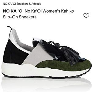No Ka'Oi's Kahiko slip on sneakers green suede size 36 6